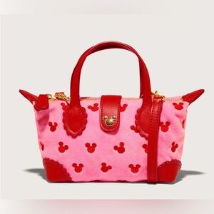 Disney Stoney Clover Lane Disney Minnie Valentine's Pink Pouchette Crossbody Bag